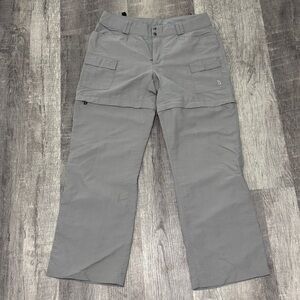 The North Face grey convertible pants 10 short